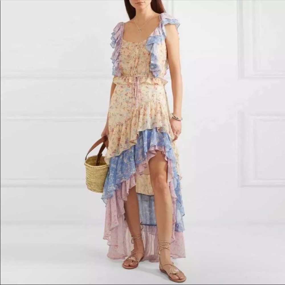 Tiered Floral Maxi Skirt - Picture 3 of 6